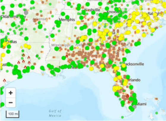 Screenshot of AirNow Fire and Smoke Map 4.0