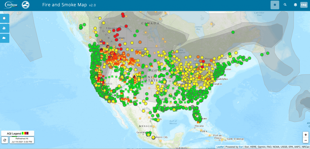 Updated AirNOW Fire and Smoke Map | SO Fire Exchange