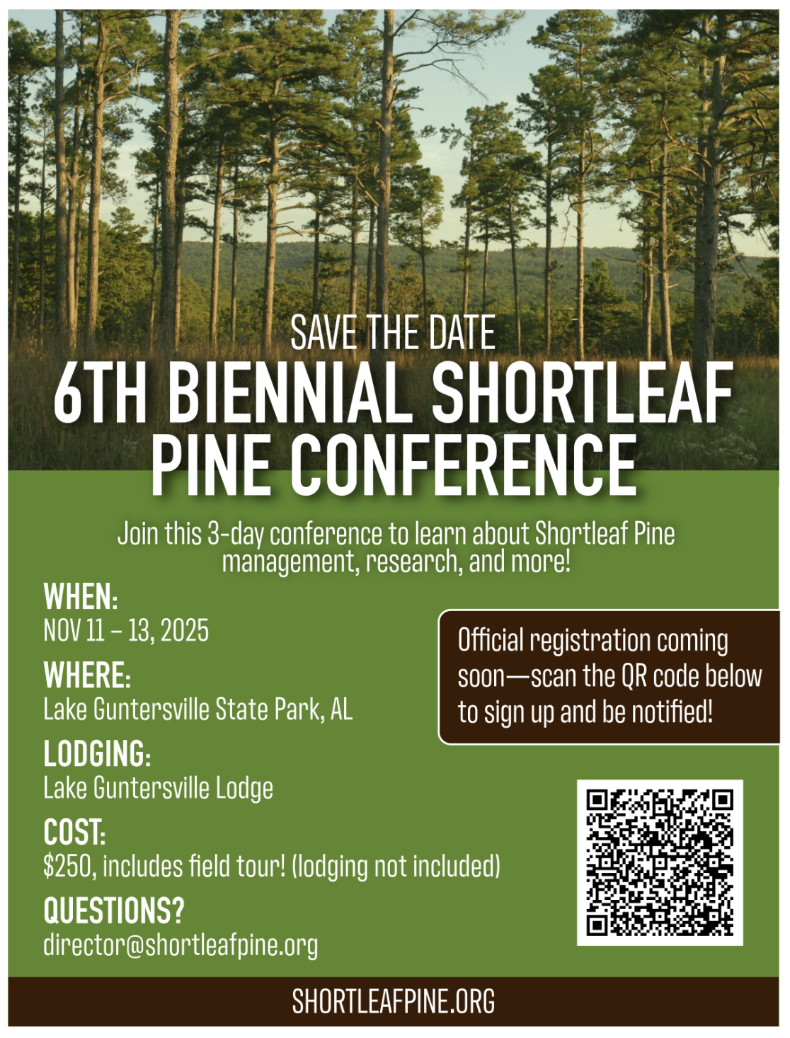 Shortleaf Pine Initiative 6th Biennial Shortleaf Pine Conference Graphic